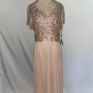 Adriana Papell Women's Tea Length Dress sz 18W SS